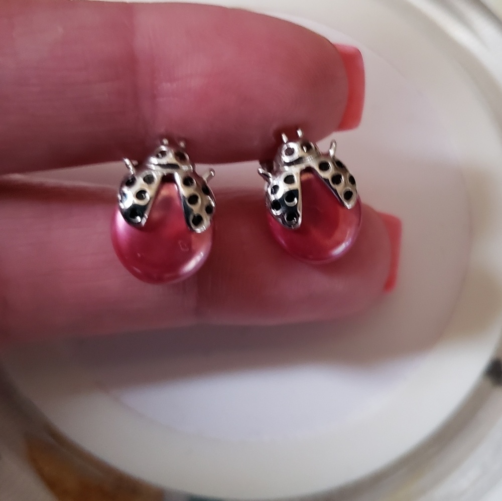 Pearl Stud Earrings Sterling Silver